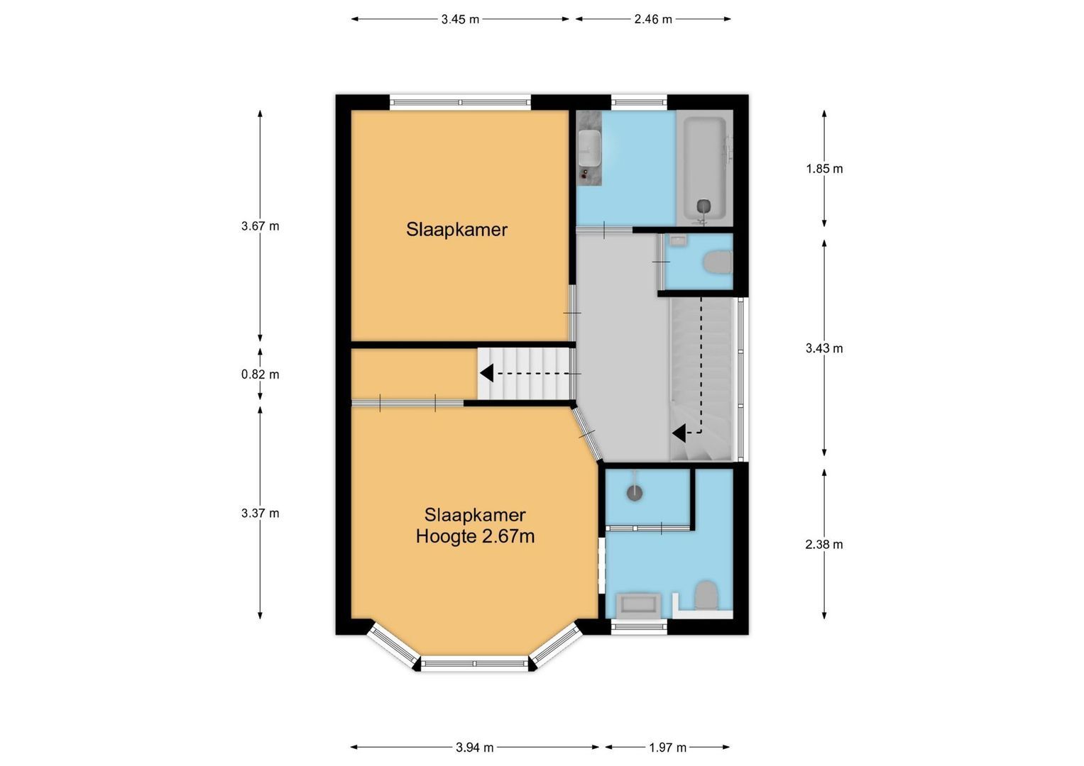 Ferdinand Huycklaan 15, Baarn plattegrond-1