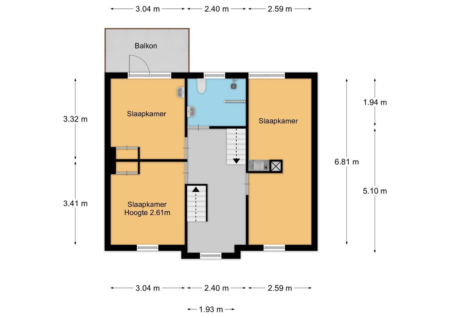 Schoolstraat 34, Baarn plattegrond-1