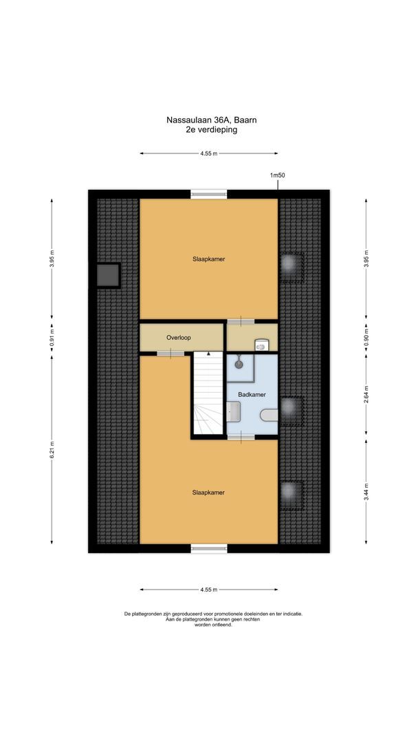 Nassaulaan 36 A, Baarn plattegrond-2