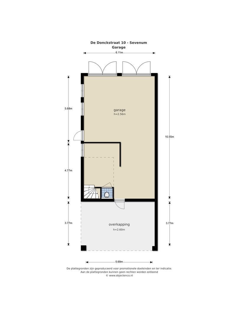De Donckstraat 10, Sevenum plattegrond-3