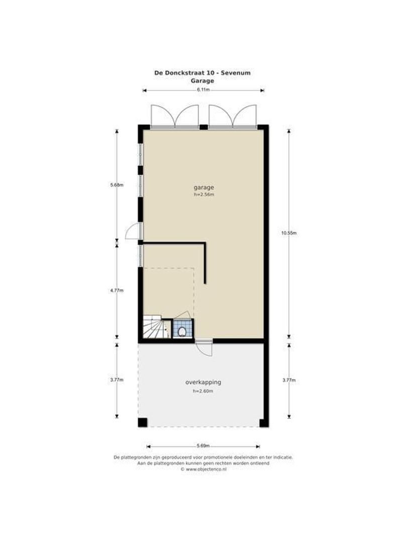 De Donckstraat 10, Sevenum plattegrond-3