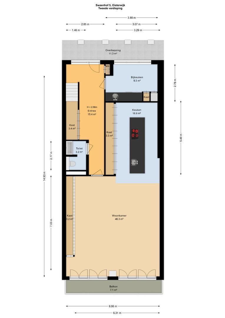 Swaenhof 5, Oisterwijk plattegrond-0