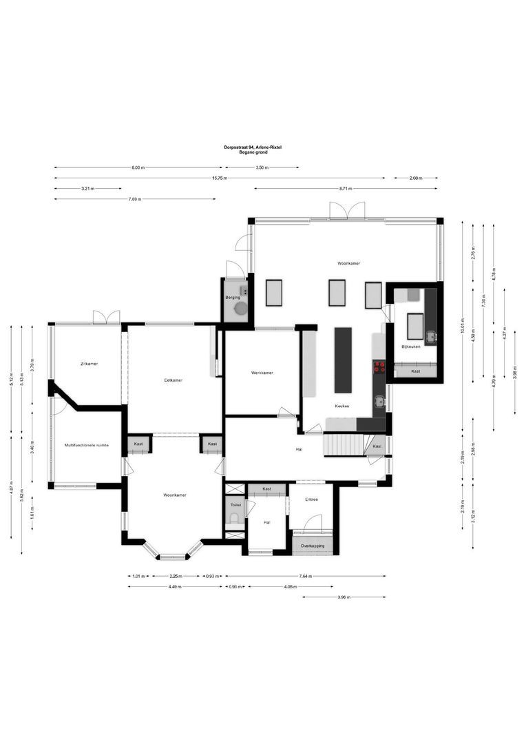 Dorpsstraat 94, Aarle-Rixtel plattegrond-1