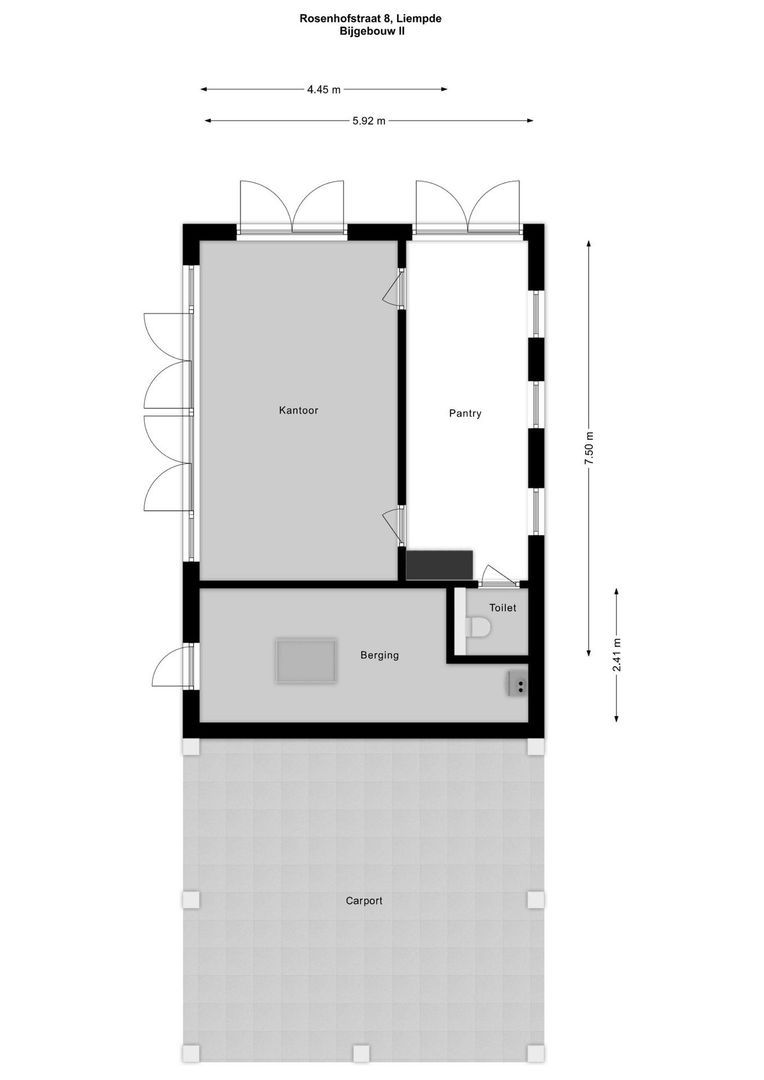 Rosenhofstraat 8, Liempde plattegrond-6