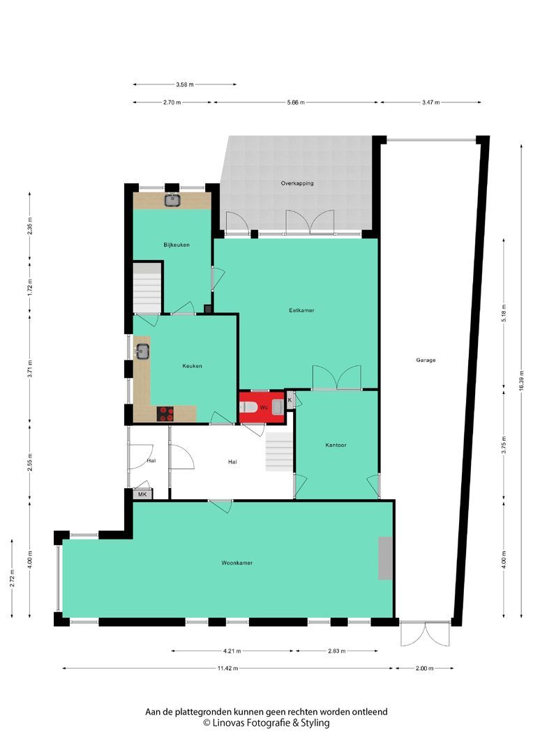 Dr. Baptiststraat 7, Megen plattegrond-0