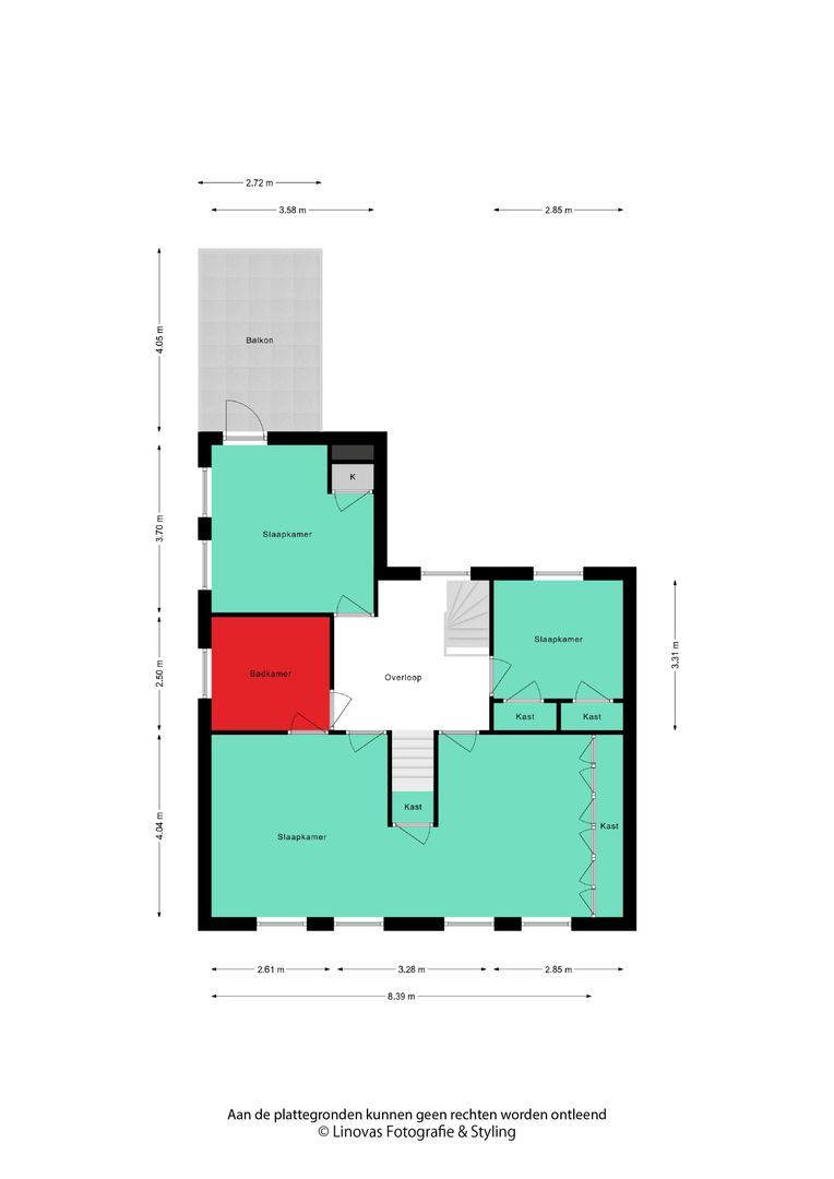 Dr. Baptiststraat 7, Megen plattegrond-1