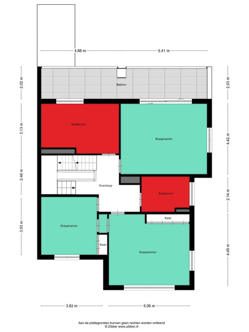 Beatrixlaan 5, Oss plattegrond-1