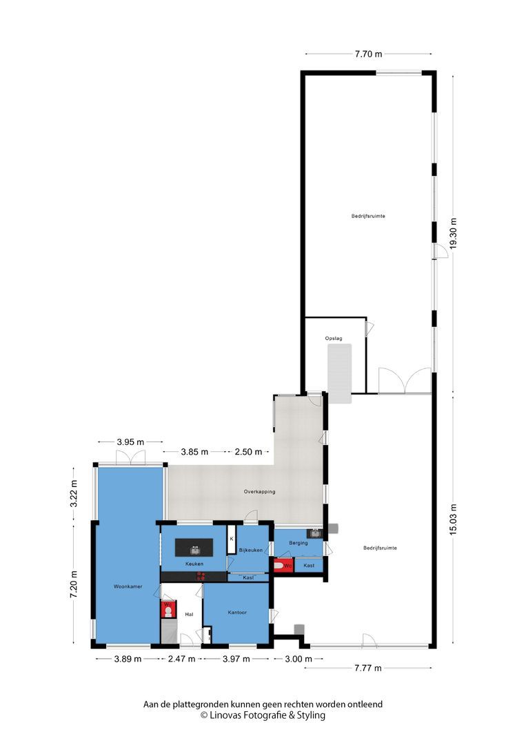Bedrijfsweg 3 a, Maasbommel plattegrond-0