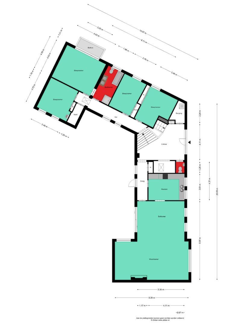 Bachlaan 6, Oss plattegrond-0