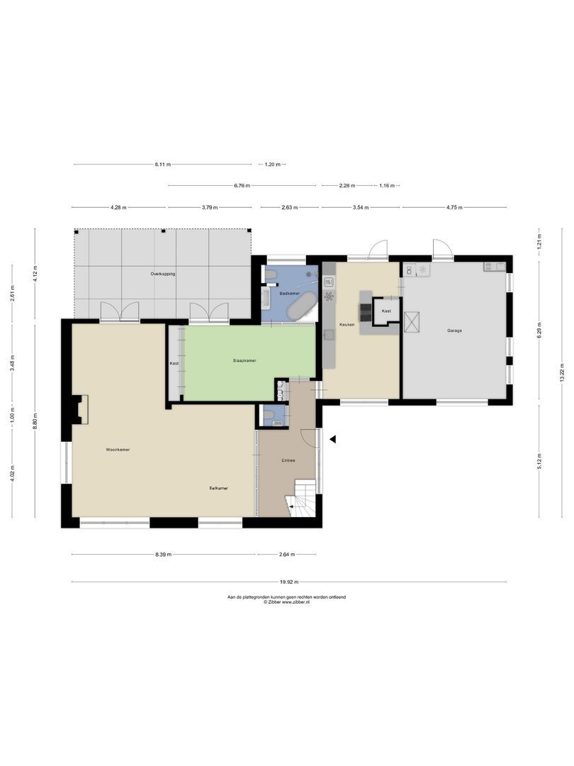 Julianastraat 1, Berghem plattegrond-1
