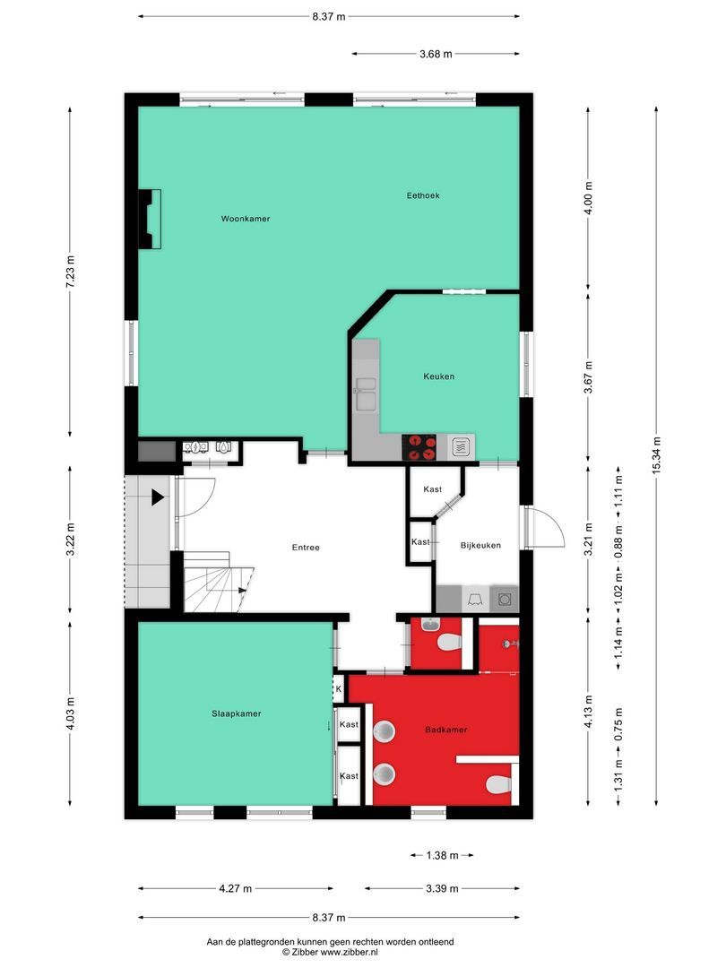 Zevenbergseweg 23 A, Berghem plattegrond-0