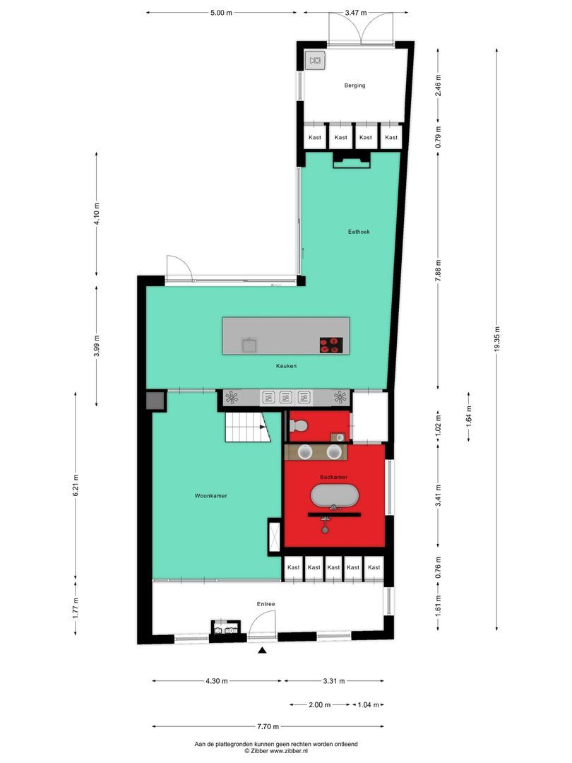 Grootestraat 12, Batenburg plattegrond-0