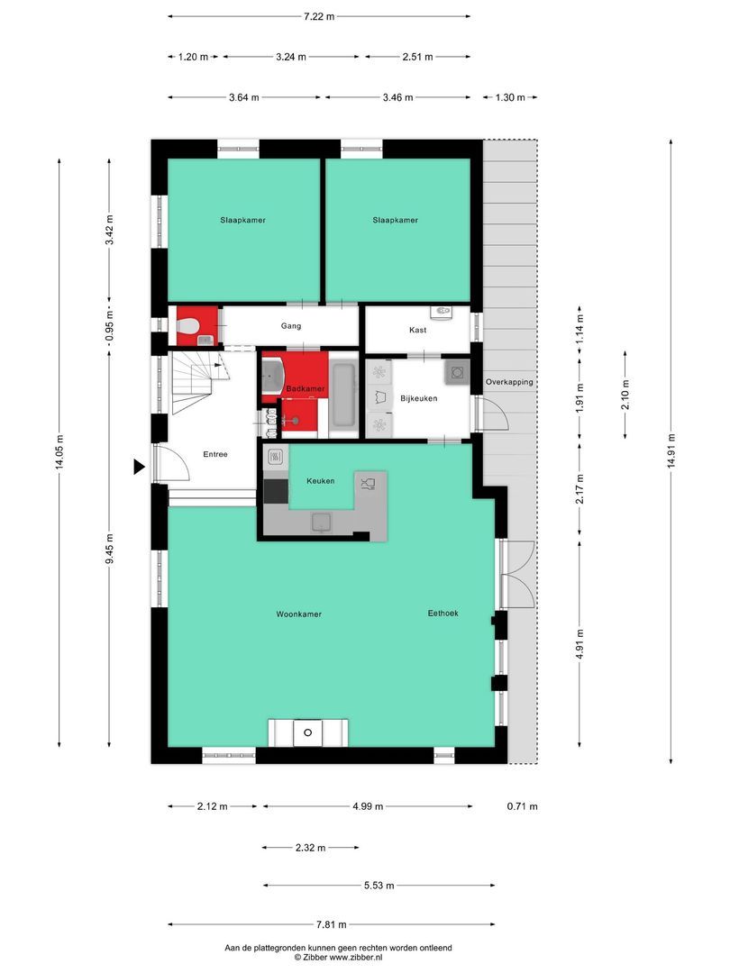 Poelstraat 5, Dieden plattegrond-0
