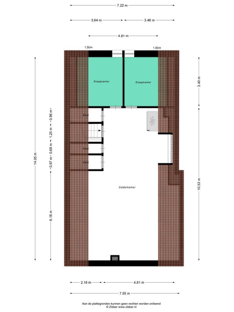 Poelstraat 5, Dieden plattegrond-1