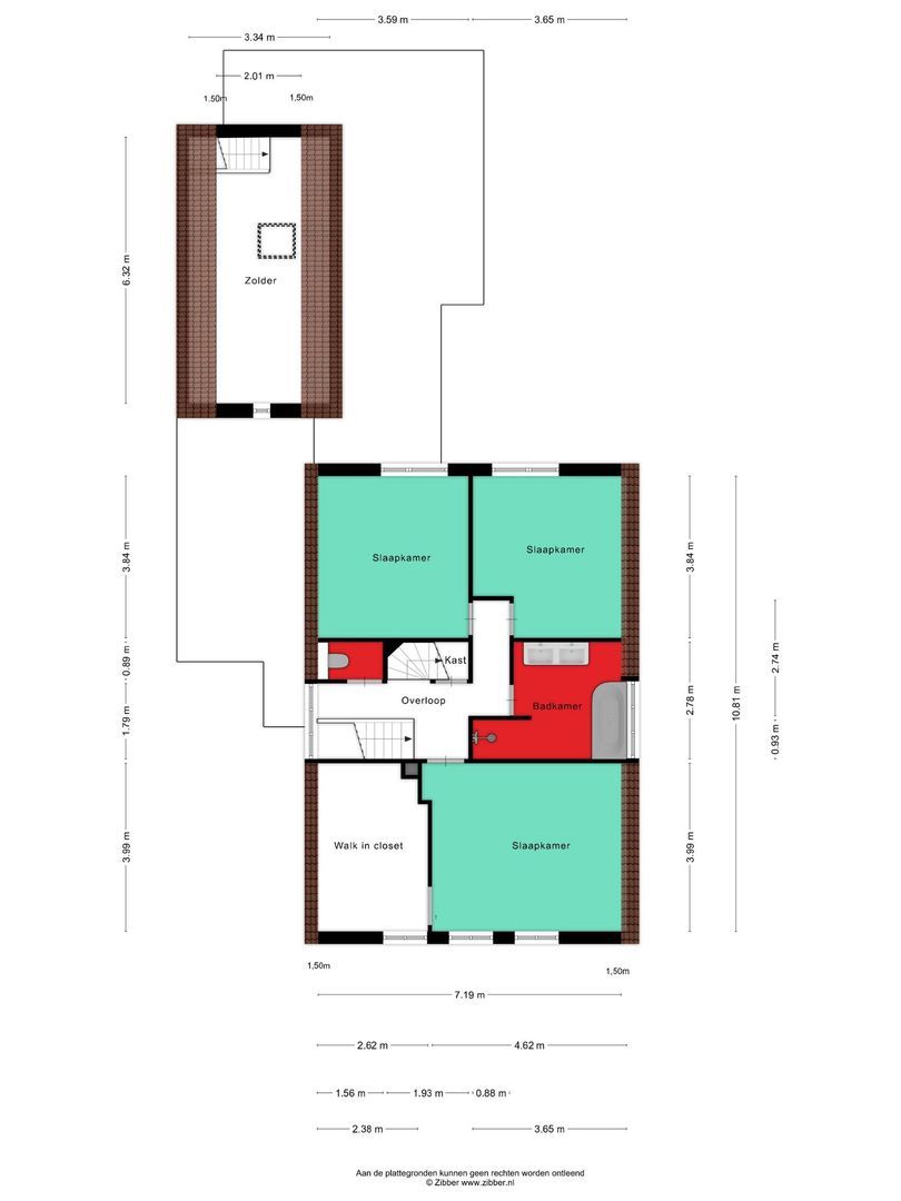 Heuvelwijkstraat 6, Lith plattegrond-1