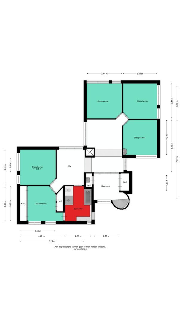 Bachlaan 26, Oss plattegrond-0