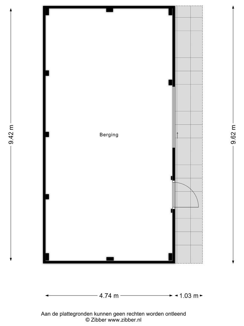 Monseigneur Borretstraat 37 a, Reek plattegrond-3
