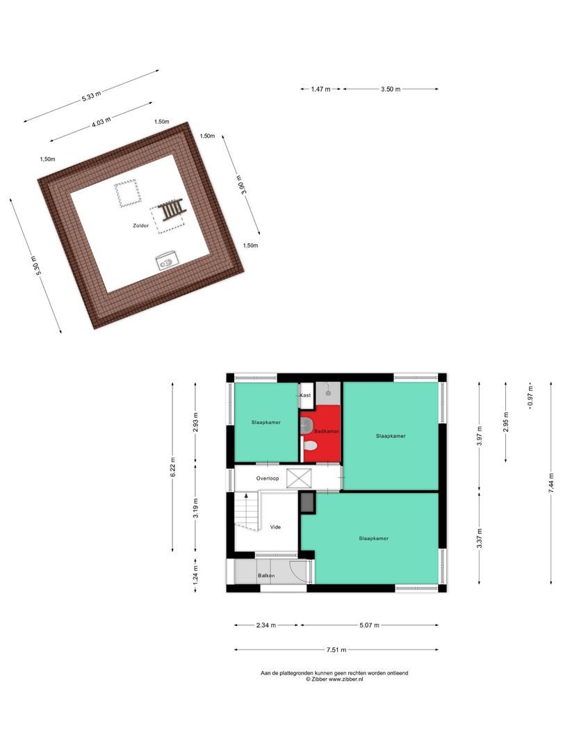 Monseigneur Borretstraat 37 a, Reek plattegrond-1