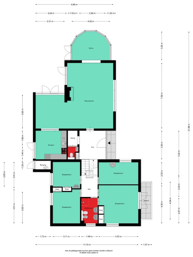 Beukenlaan 9, Heesch plattegrond-0