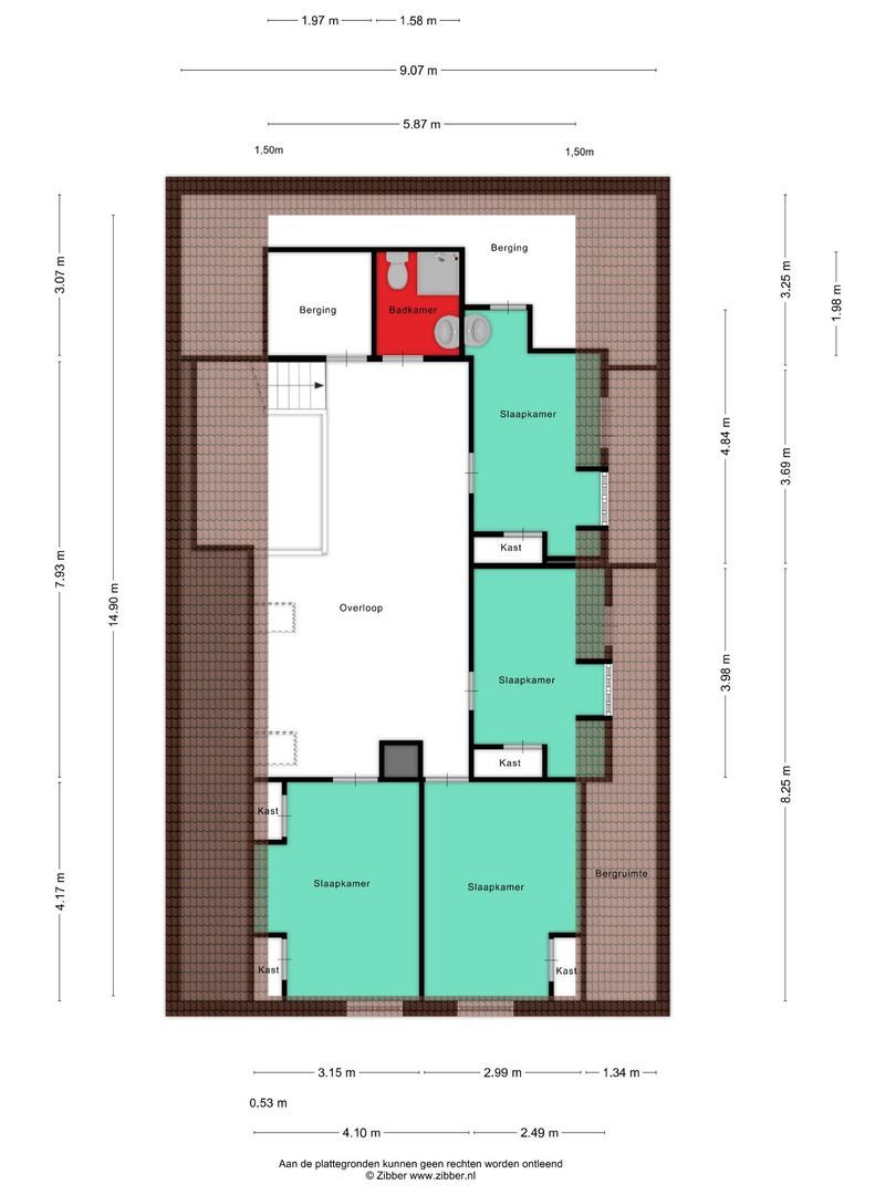 Grotestraat 34, Huisseling plattegrond-1