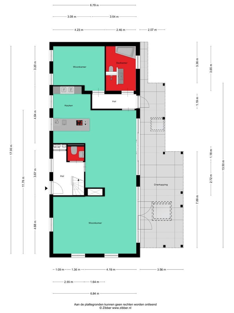 Bernestraat 5, Schaijk plattegrond-0