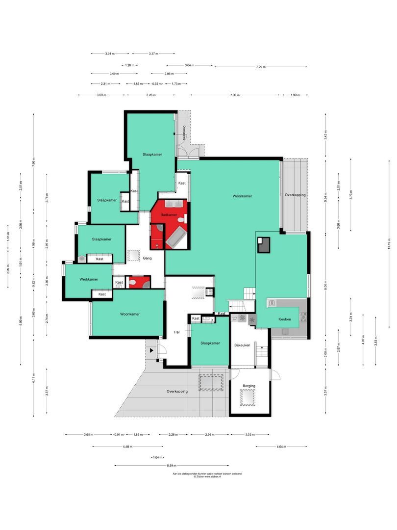 Magnolialaan 7, Oss plattegrond-0