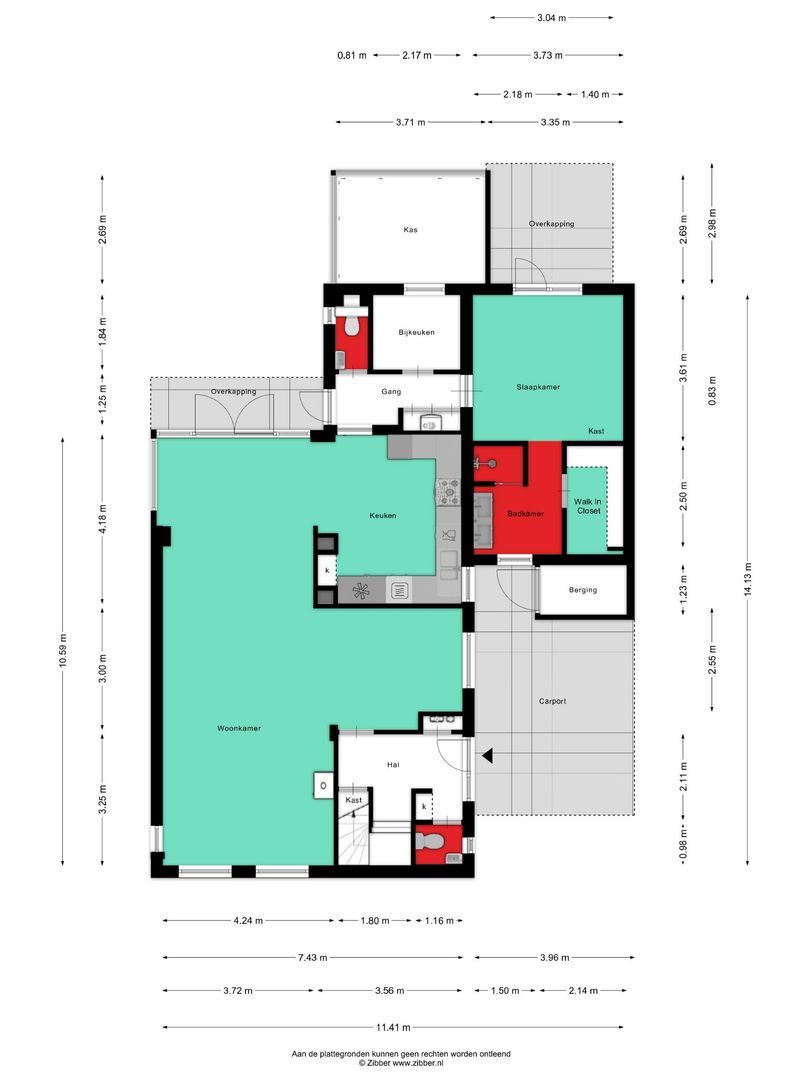 Monseigneur Borretstraat 48, Reek plattegrond-0