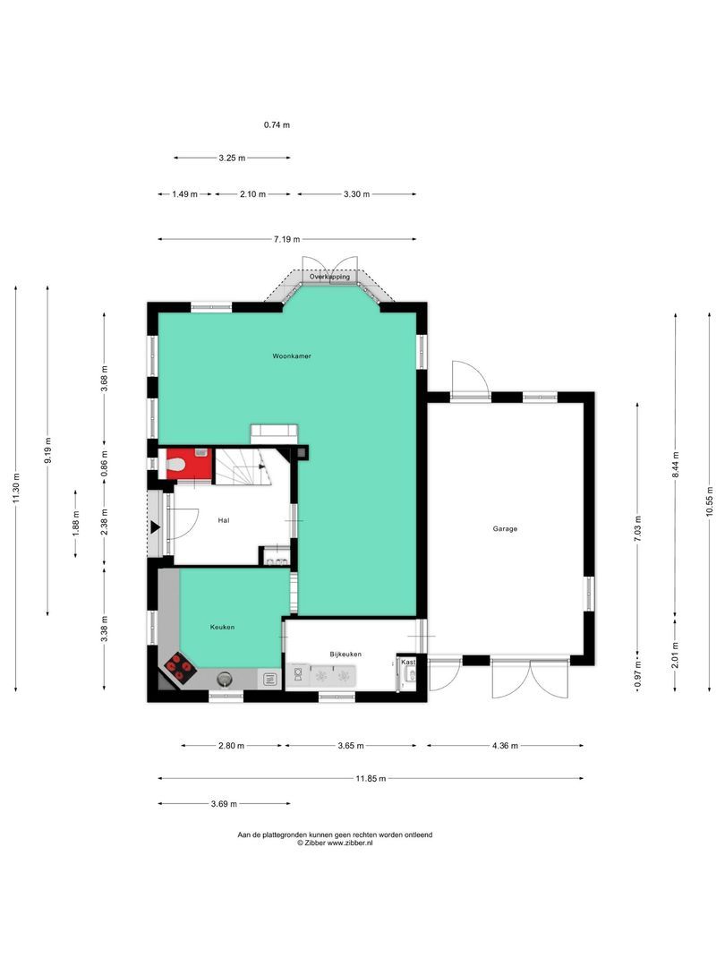 Dennenlaan 18, Oss plattegrond-0