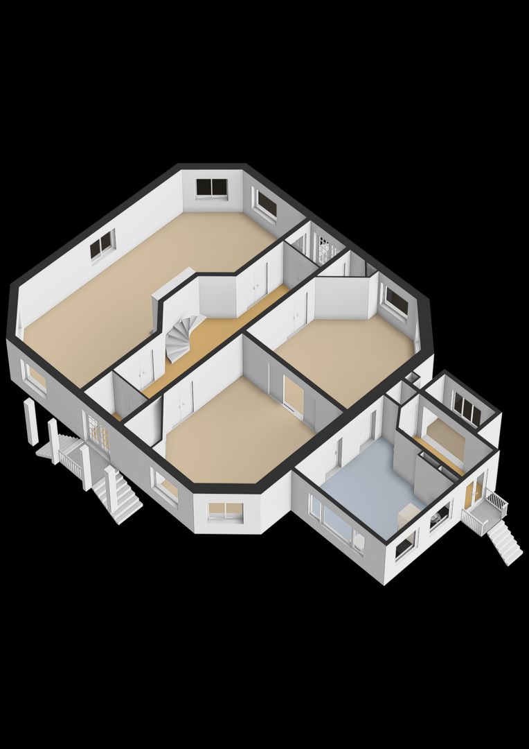 Huisterheide 1, Sint Nicolaasga plattegrond-2