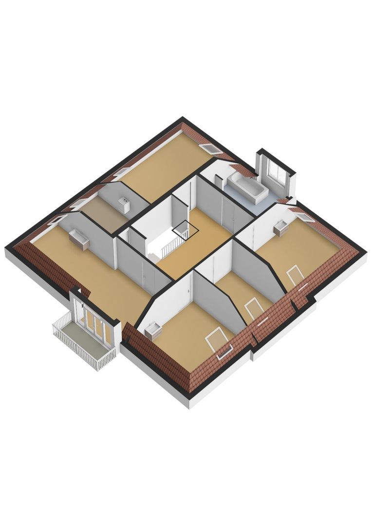 Tsjerkeleane 1, Ingelum plattegrond-5