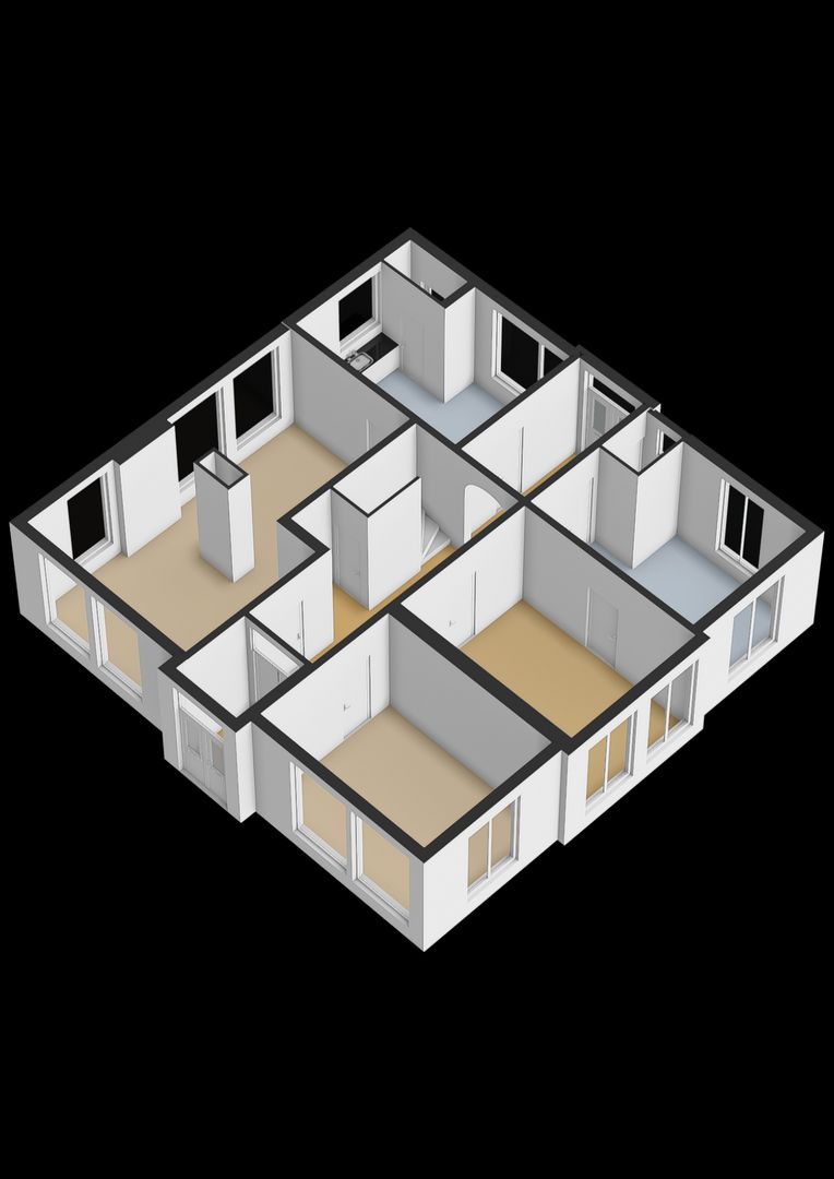 Tsjerkeleane 1, Ingelum plattegrond-3