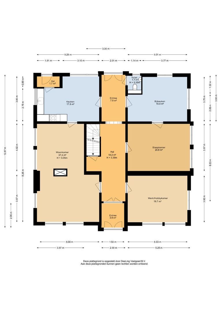Tsjerkeleane 1, Ingelum plattegrond-2
