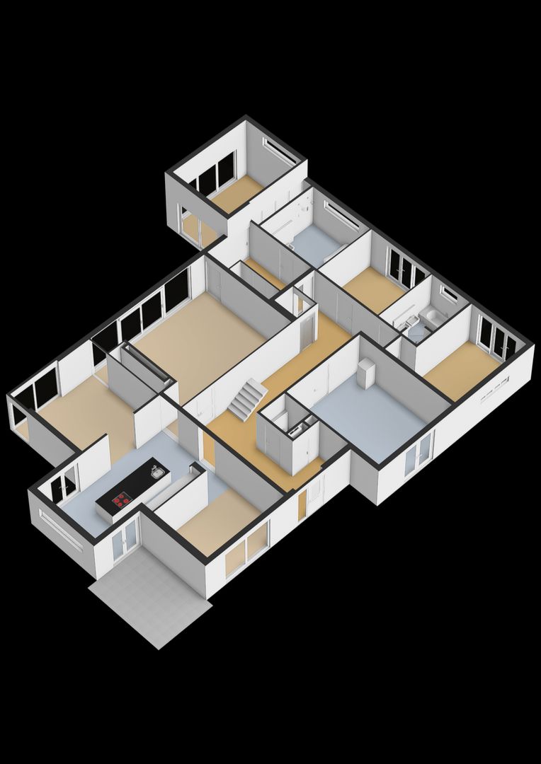 De Liespôle 19, Leeuwarden plattegrond-1