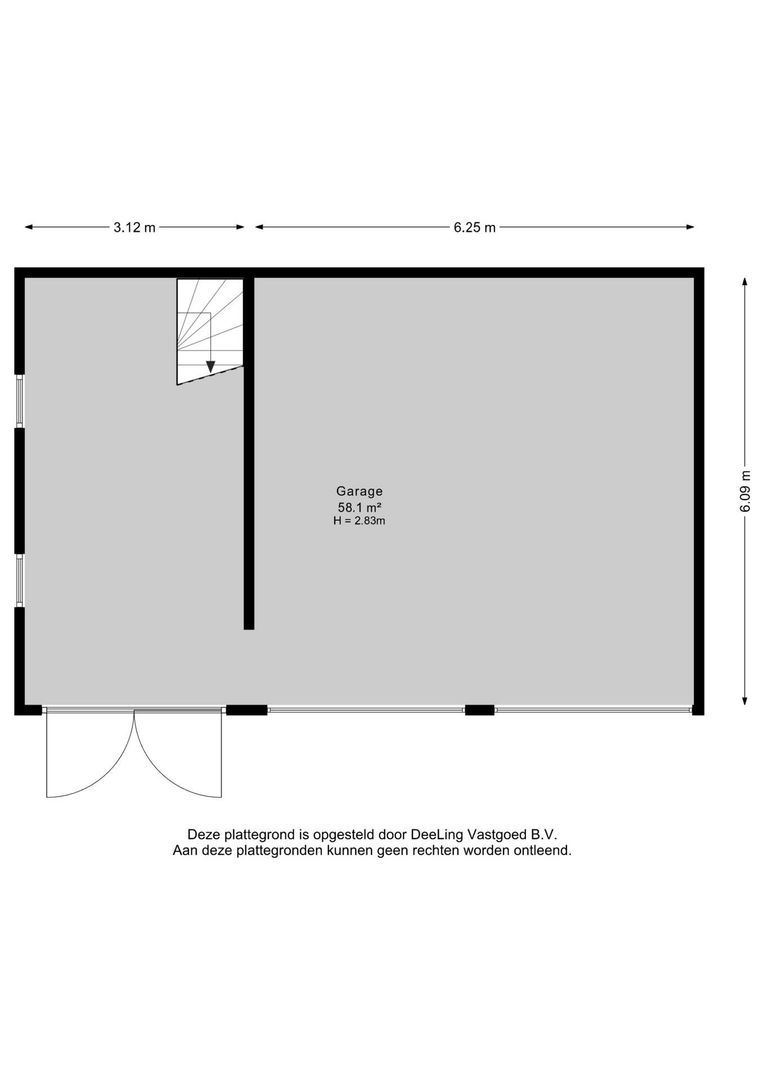 Molenweg 4, Hitzum plattegrond-2