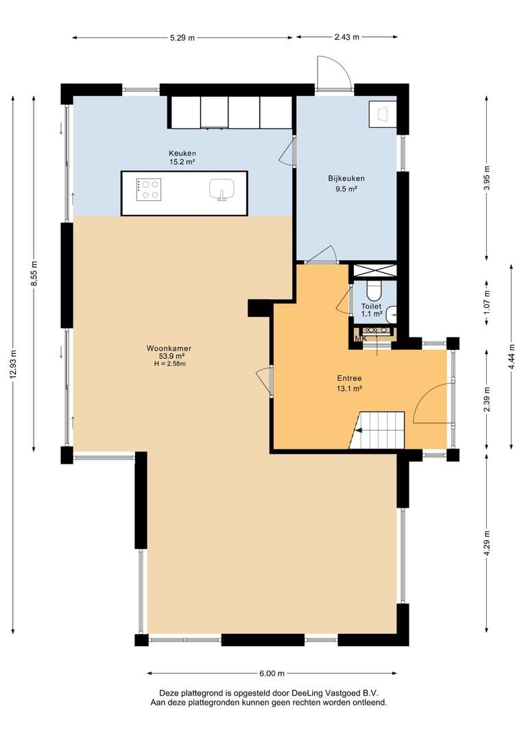 Molenweg 4, Hitzum plattegrond-0