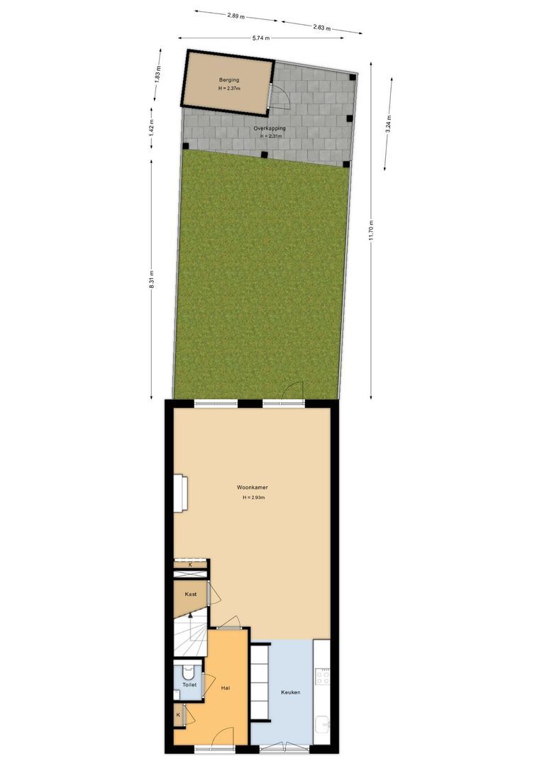 Nieuwe Voorstraat 72, Noordwijk plattegrond-0