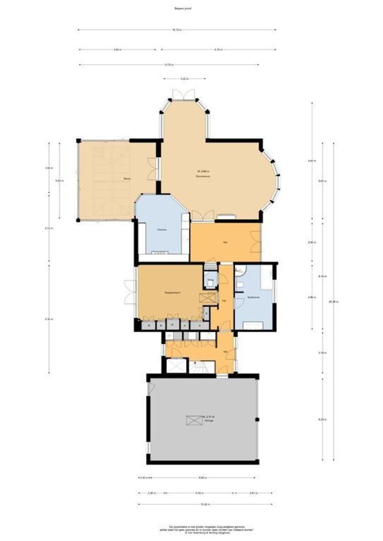 Kostverlorensteeg 2 B, Harskamp plattegrond-0