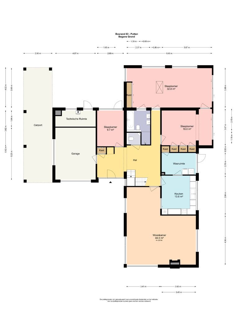 Bosrand 63, Putten plattegrond-1