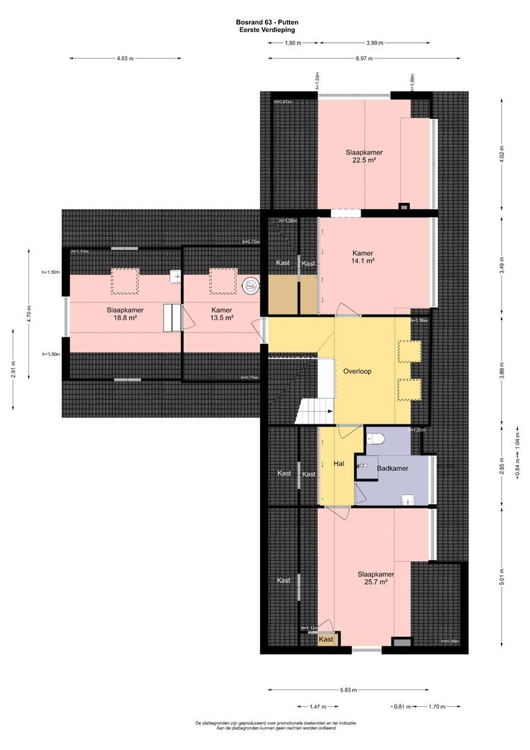 Bosrand 63, Putten plattegrond-2