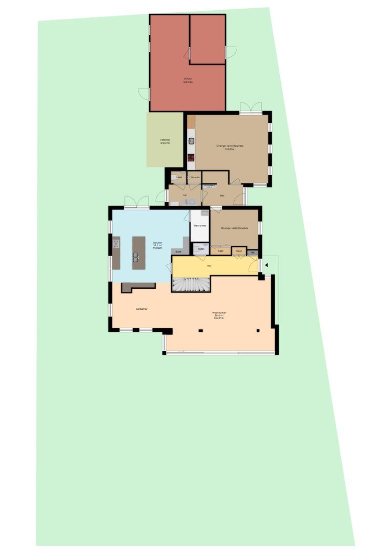 Noordersingel 29, Voorthuizen plattegrond-0