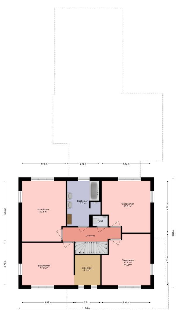 Noordersingel 29, Voorthuizen plattegrond-2