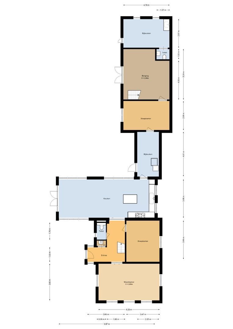 Veenhuizerveldweg 15, Putten plattegrond-1