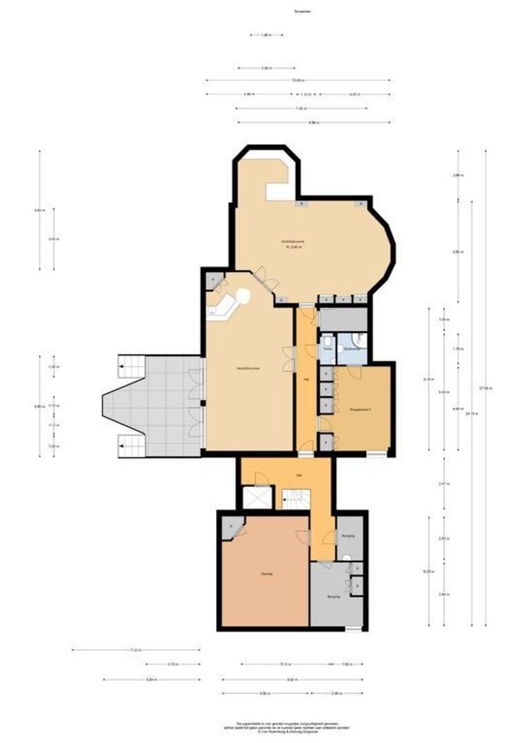 Kostverlorensteeg 2 B, Harskamp plattegrond-1