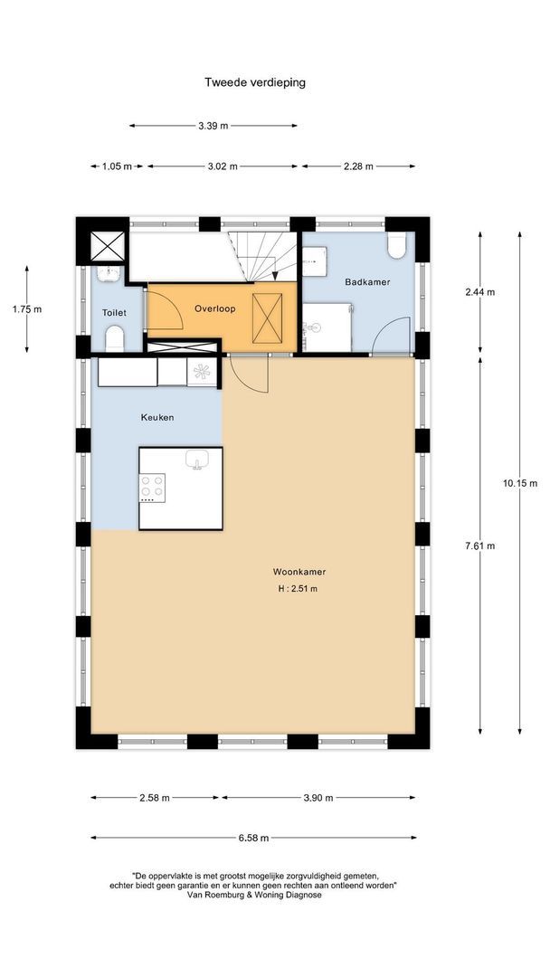 Hooge Riet 60, Ermelo plattegrond-1