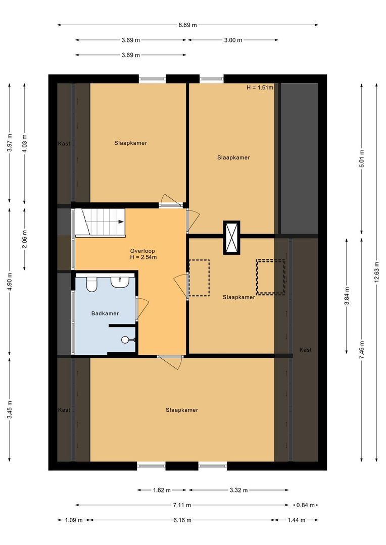 Koekamperweg 16, Putten plattegrond-1