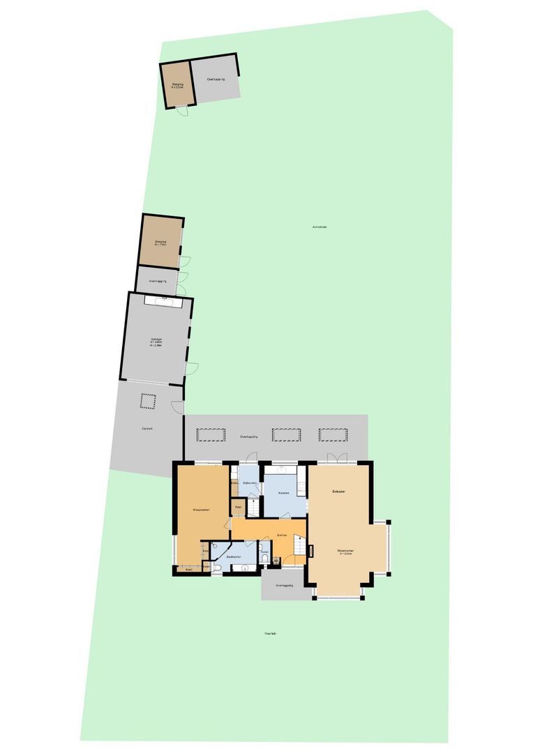 Klaarwaterboslaan 16, Putten plattegrond-0