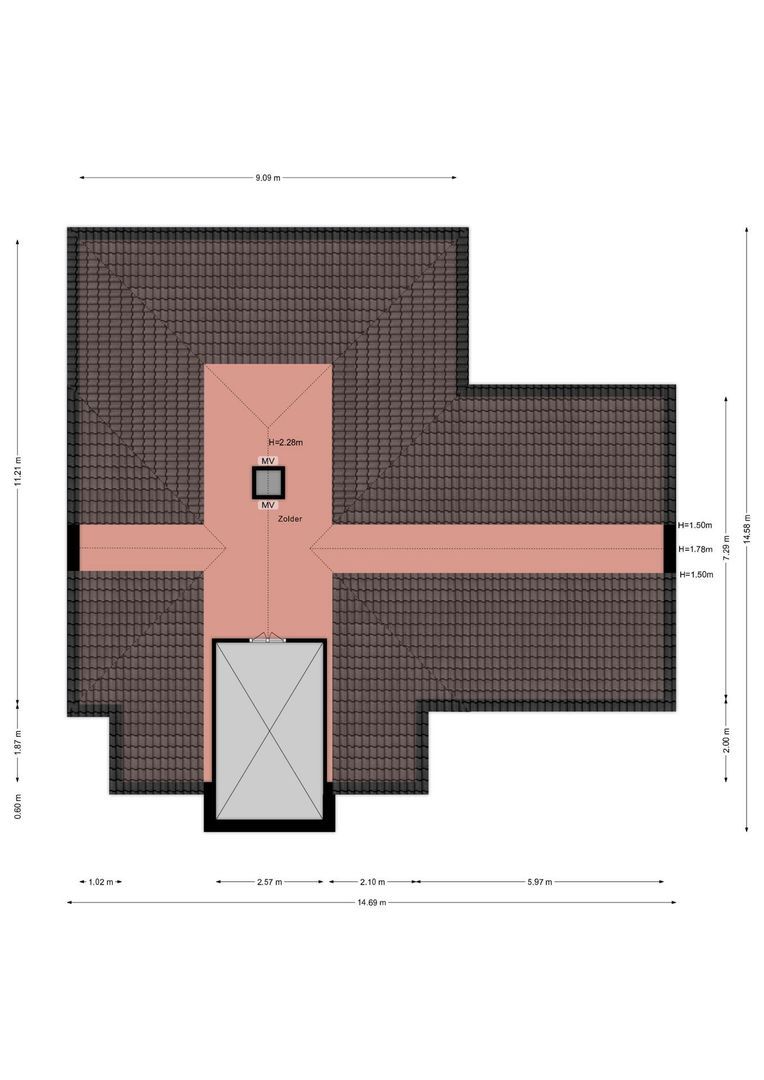 Oude Prinsenweg 32, Putten plattegrond-3