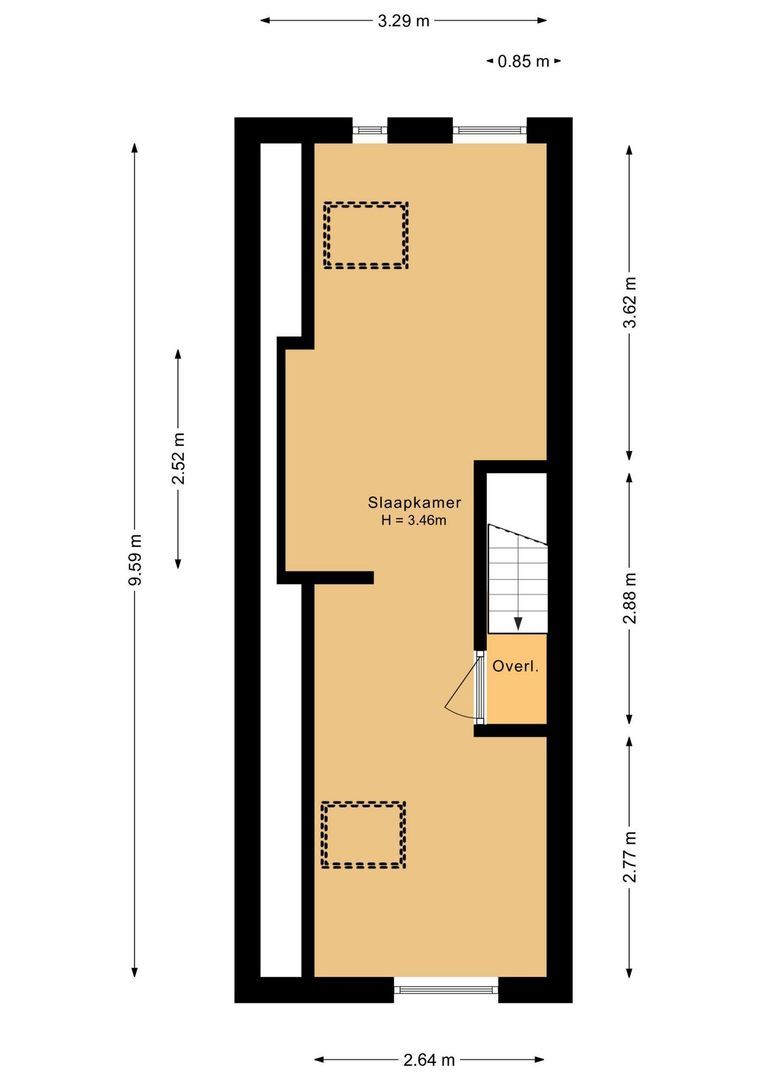 Prins Hendrikweg 33, Putten plattegrond-2