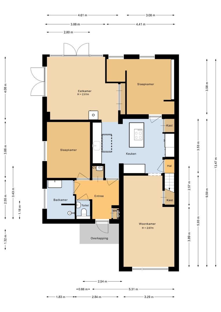 Prins Hendrikweg 33, Putten plattegrond-1