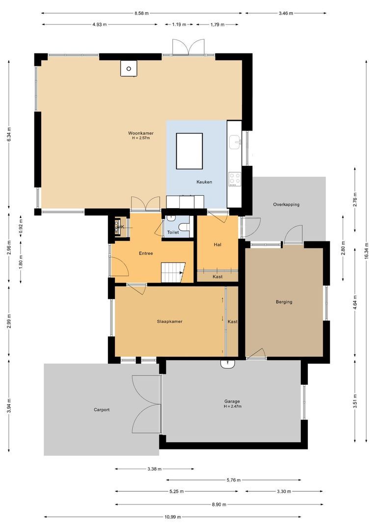 Zuiderzeestraatweg 121, Hierden plattegrond-1